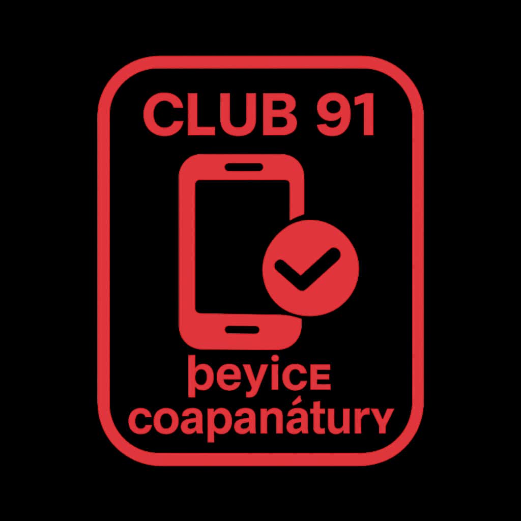Badge representing Club 91 Device Compatibility