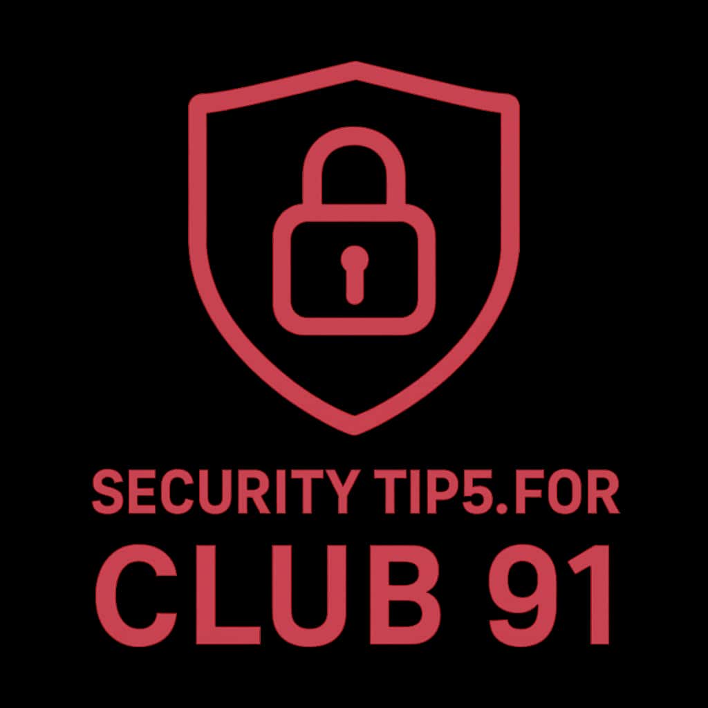Icon representing security tips for Club 91.