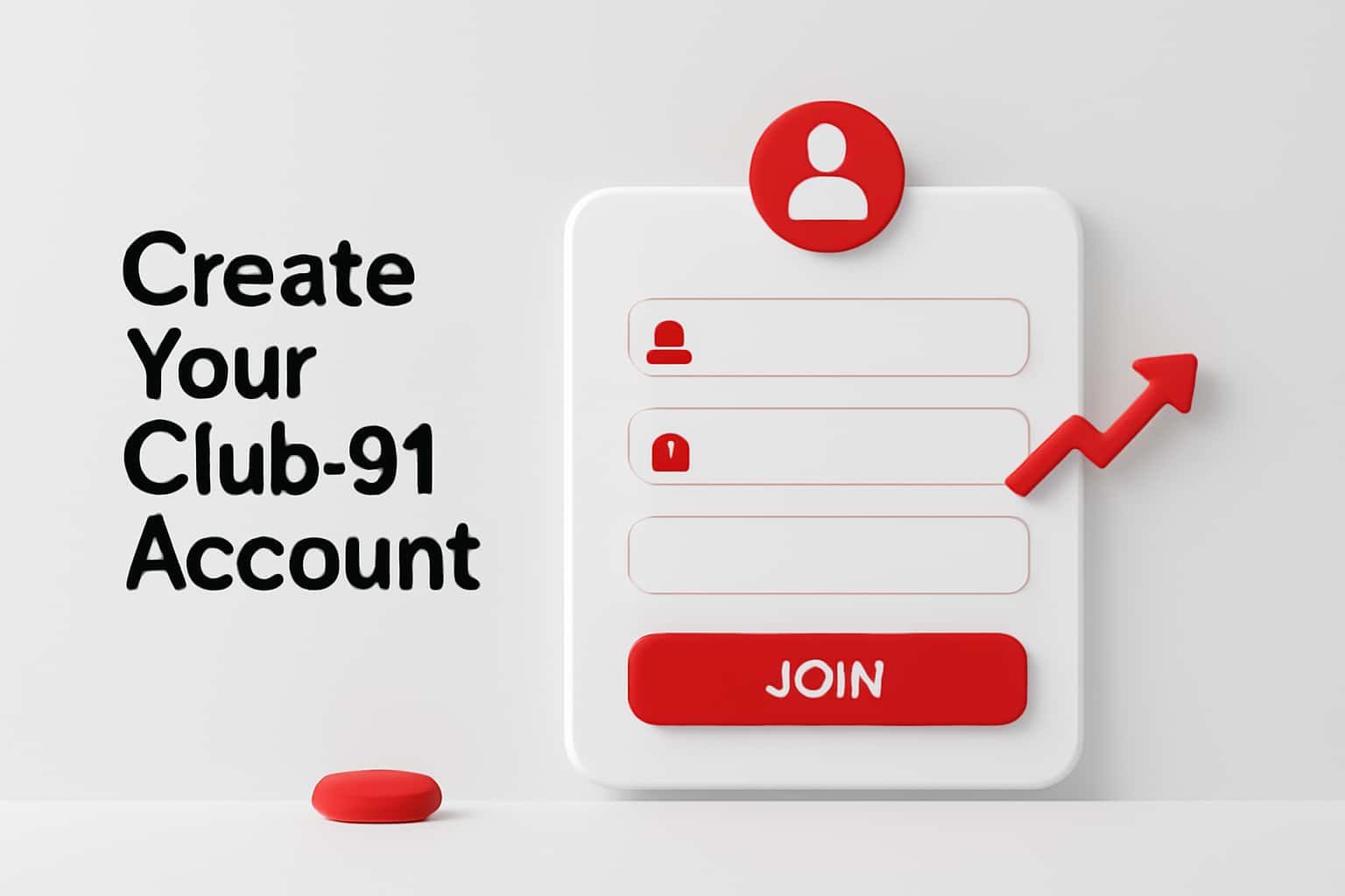Create Your Club 91 Account Interface