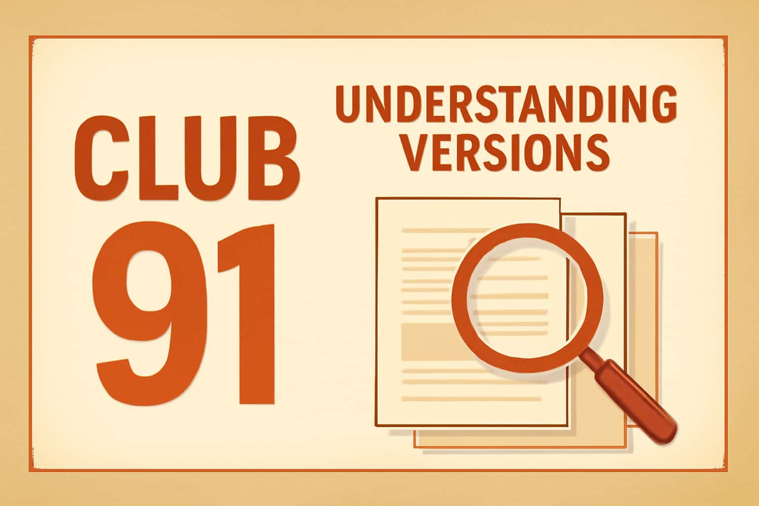 Informational graphic about Club 91 versions with a focus on downloadable content.